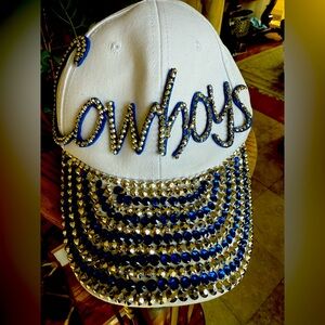 Cowboy Dallas Cowboys beaded jeweled baseball cap excellent condition one size